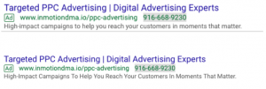 google ads comparison